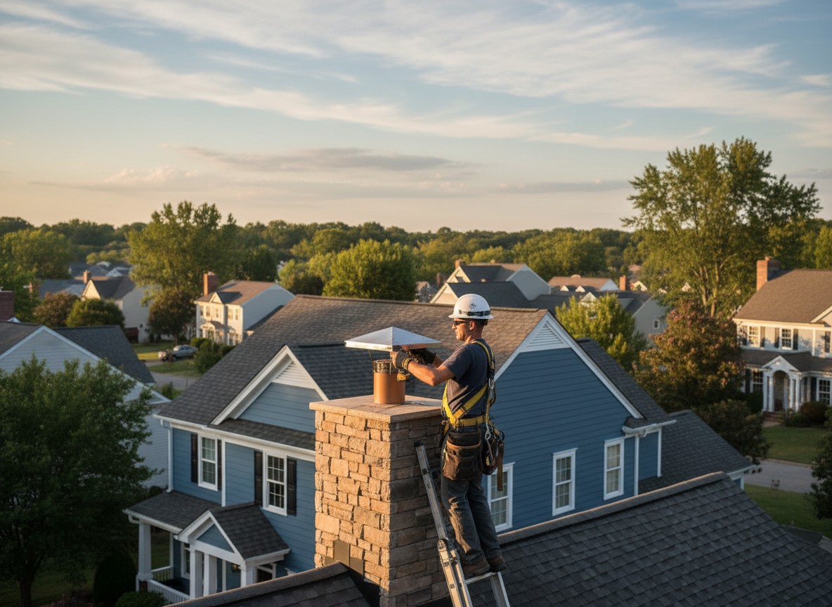 chimney cap installation in Centerville