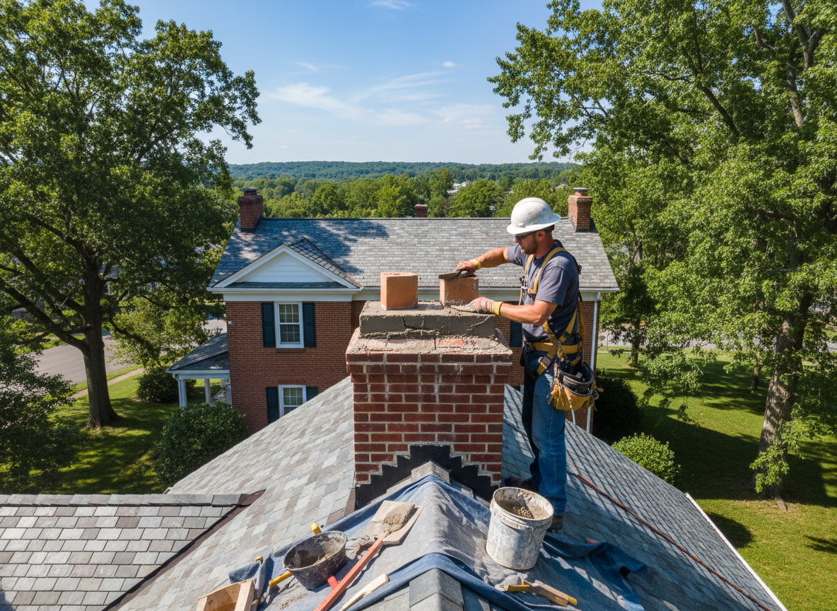 chimney crown repair in Centerville